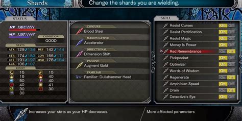 bloodstained healing shard|Bloodstained: Ritual Of The Night: 10 Most Useful Skill .